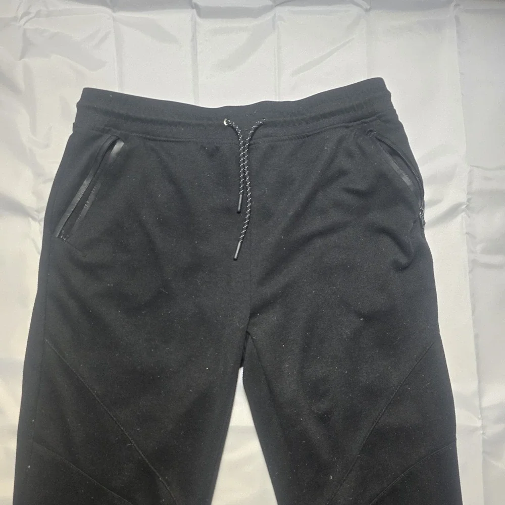 Southpole Jogger Sweatpants Mens Size XL Black Y2K Skater Drawstring J02